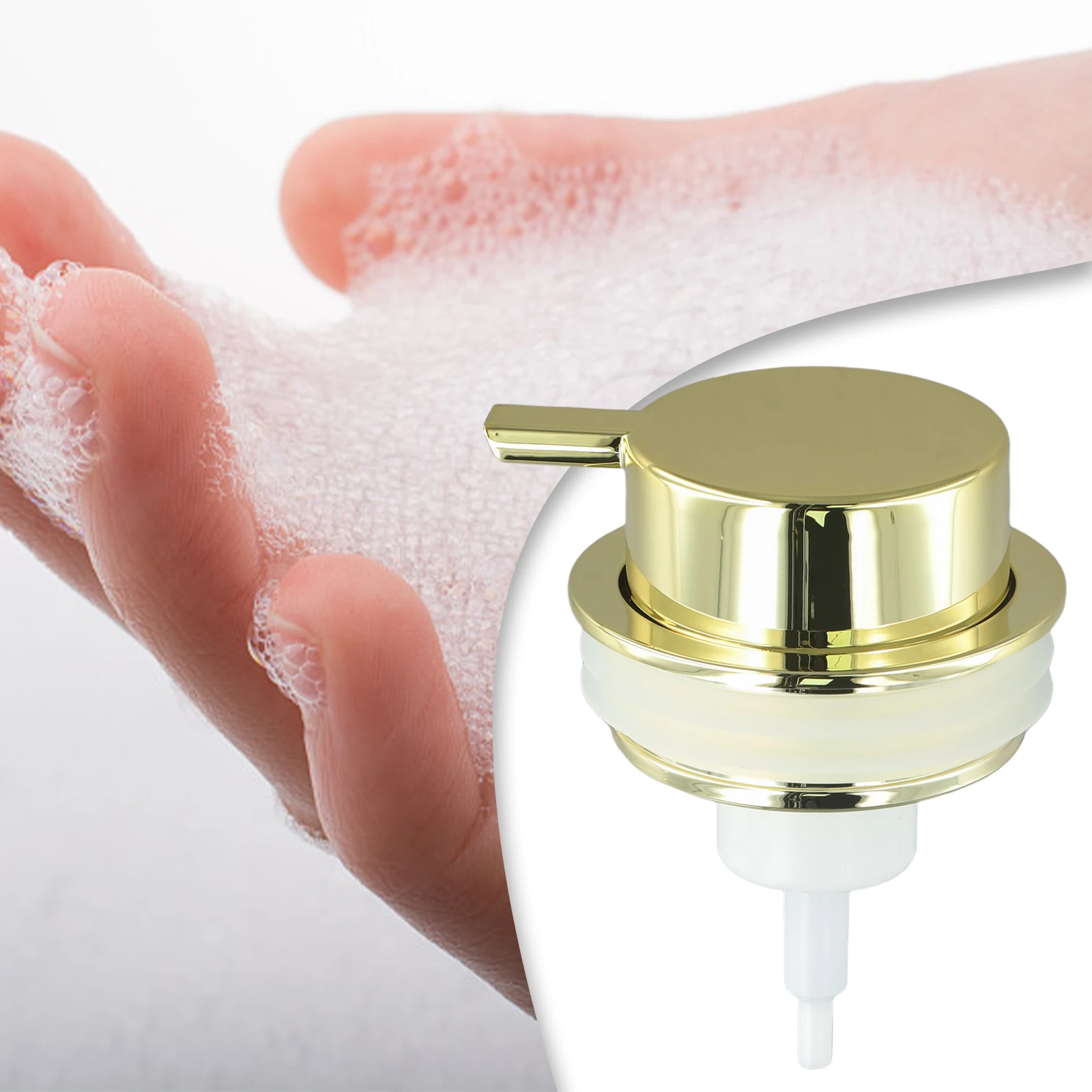 

1pc Foam Hand Liquid Soap Pump Dispenser Head Nozzle For Bathroom Kitchen Foam Soap Shampoo Dispenser Accessories