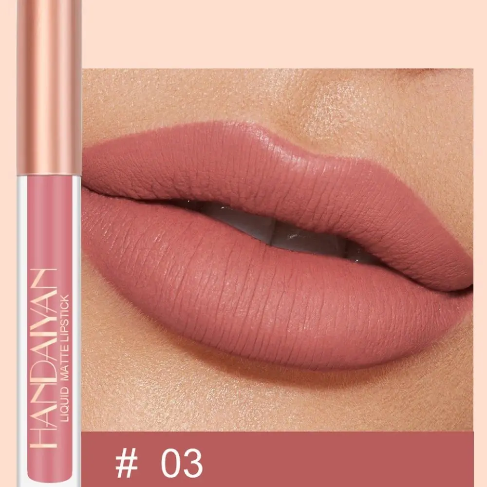 12 Farben Matte Lip Liner Langlebiger wasserdichter Lippenstift Stift Lippen Konturlinie Antihaft-Cup Nude Pink Lip Tint Make-up-Tool