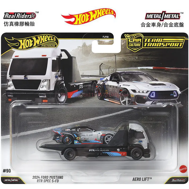 Mattel Hot Wheels Car Culture Premium Team Transport FLF56K Case Ford Mustang RTR SPEC 5-FD 1/64 Scale Car Model Collection Gift - view 5
