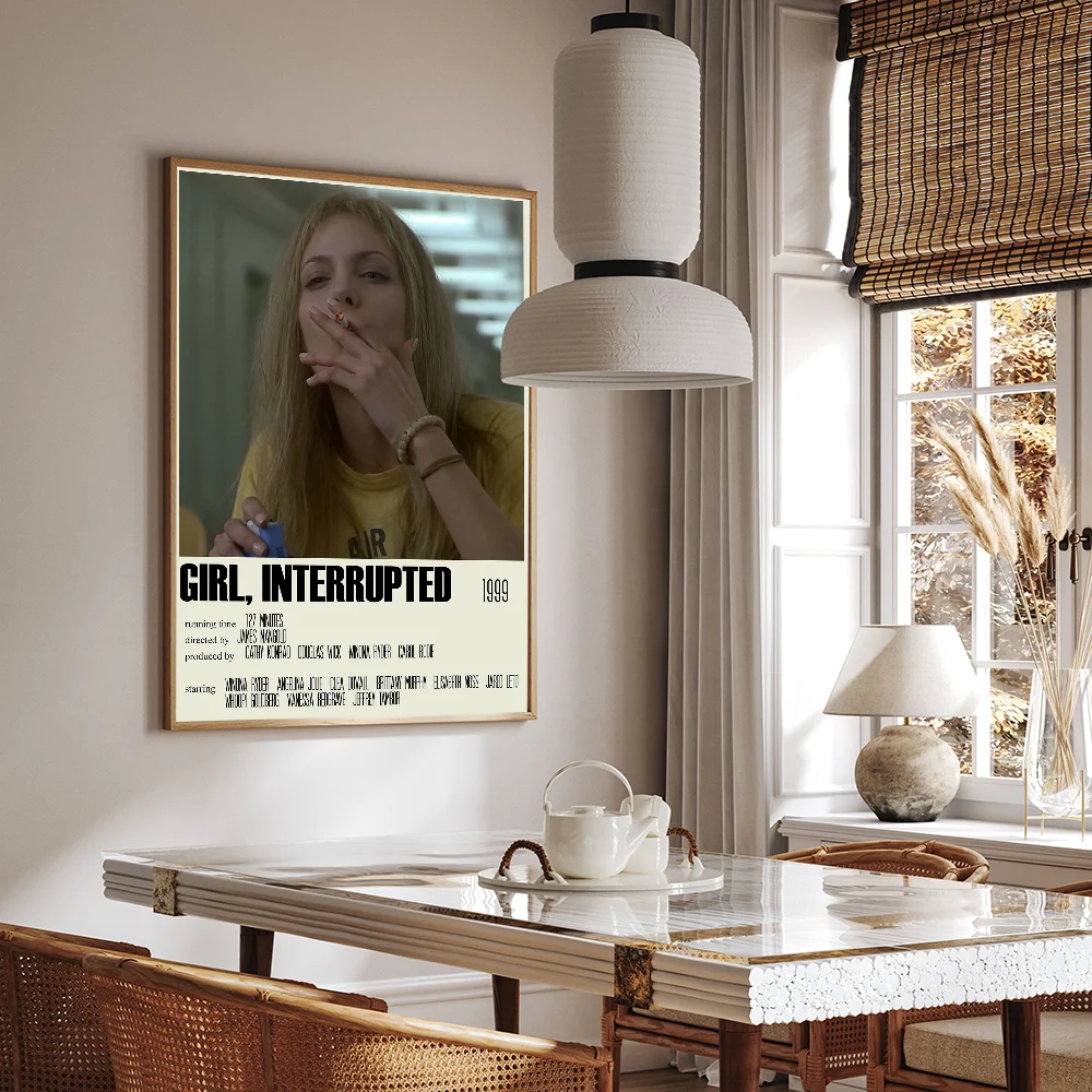 ملصق فني متقطع للفتيات ، ملصقات لاصقة للأفلام ، ملصق ورق كرافت كلاسيكي ، لوحة جدارية ذاتية الصنع ، غرفة ، بار ، مقهى ، جمالي ، 1 * #3