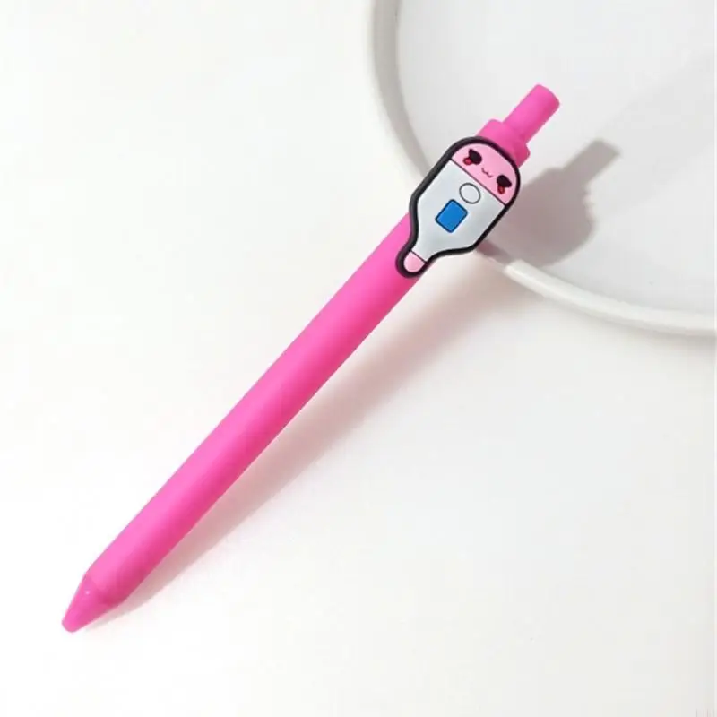 Здравоохранение тематическая гель -ручка новинка выдвижная гель -ручка для написания журнала 0,5 мм наконечника быстро сухой