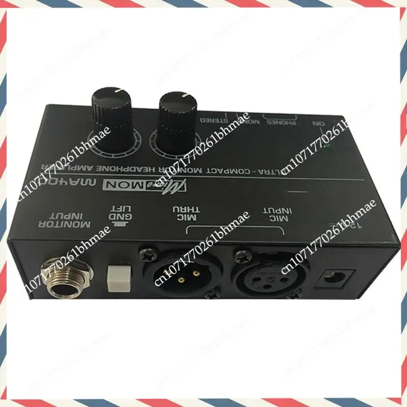 -A21Z New MA400 Headphone Preamplifier Microphone Preamplifier Audio 6.35Mm & 3.5Mm Headphone Outputs Mixer EU Plug Easy Install