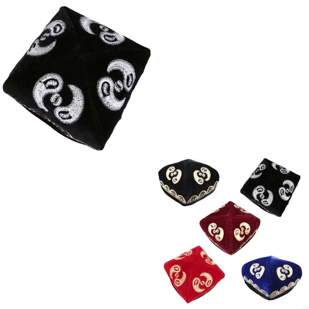 

Ethnic Styles Embroidered Velvets Hat Cultural Enthusiasts Hat Unique Styles Hat for Fashion Enthusiasts Y166