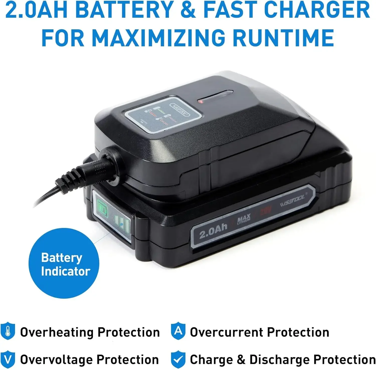 20V Cordless String Trimmer & Edger and Leaf Blower Combo Kit, 12 Inch Weed Wacker with 90 Degree Adjustable Head, 130 MPH Elect