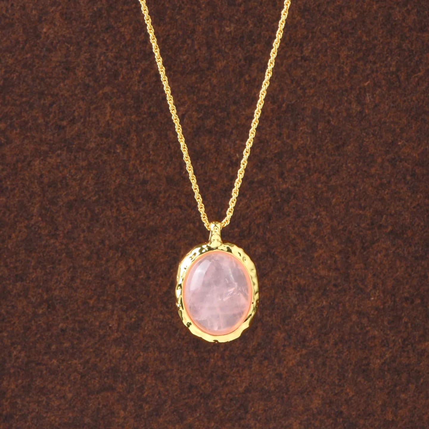 2026 New Fashion Europe America Pink Crystal Oval Gold Earrings Ring Necklace Woman Elegant Jewelry Luxury Set