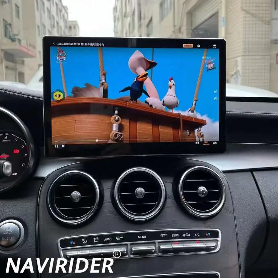 Reproductor automático Carplay Android 14 de 13,3 pulgadas para Mercedes Benz Clase C Clase V W446 W447 X253 W205 2015-2018 Autoradio GPS estéreo HU