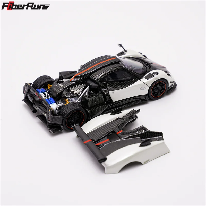 **Pre-Order** Fiber run 1:64 Pagani Zonda Cinque white Diecast Model Car