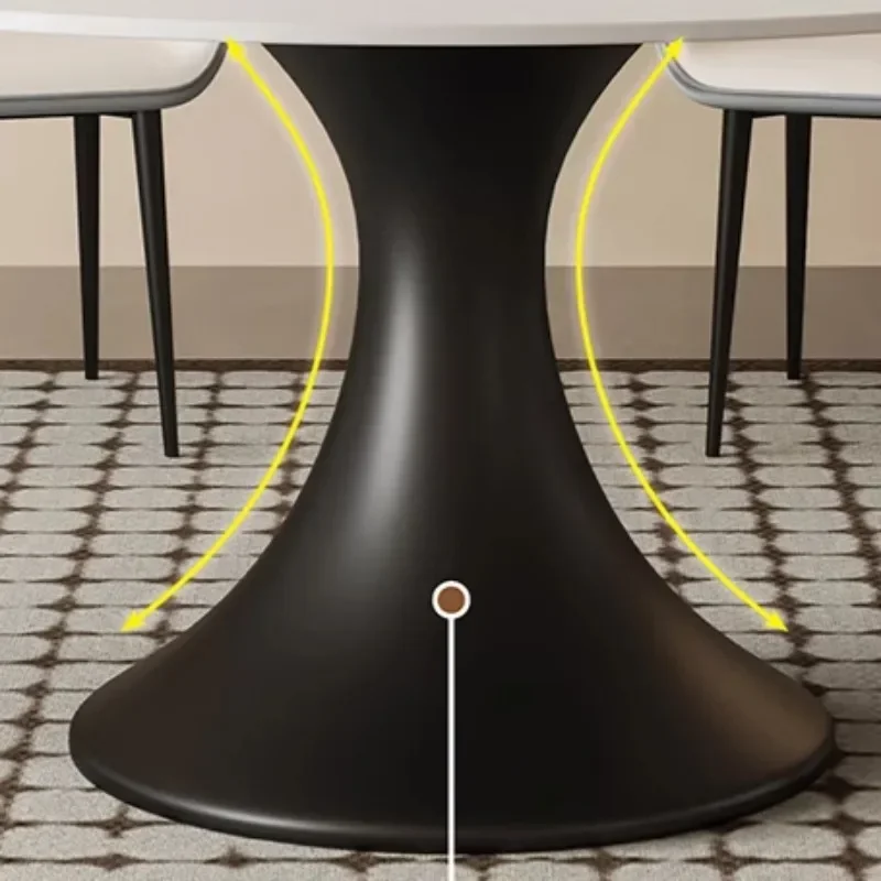 

Modern Minimalist Round Light Luxury Feeling Coffee Table Sense Design Dresser Rock Dining Table Living Room Comedores Furniture