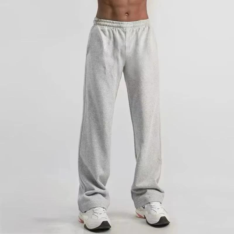 

Men's Casual Pants, Wide Leg Sports Sweatpants, Space Station, Cross-border Loose High Street Design, Straight Leg Long Pants
