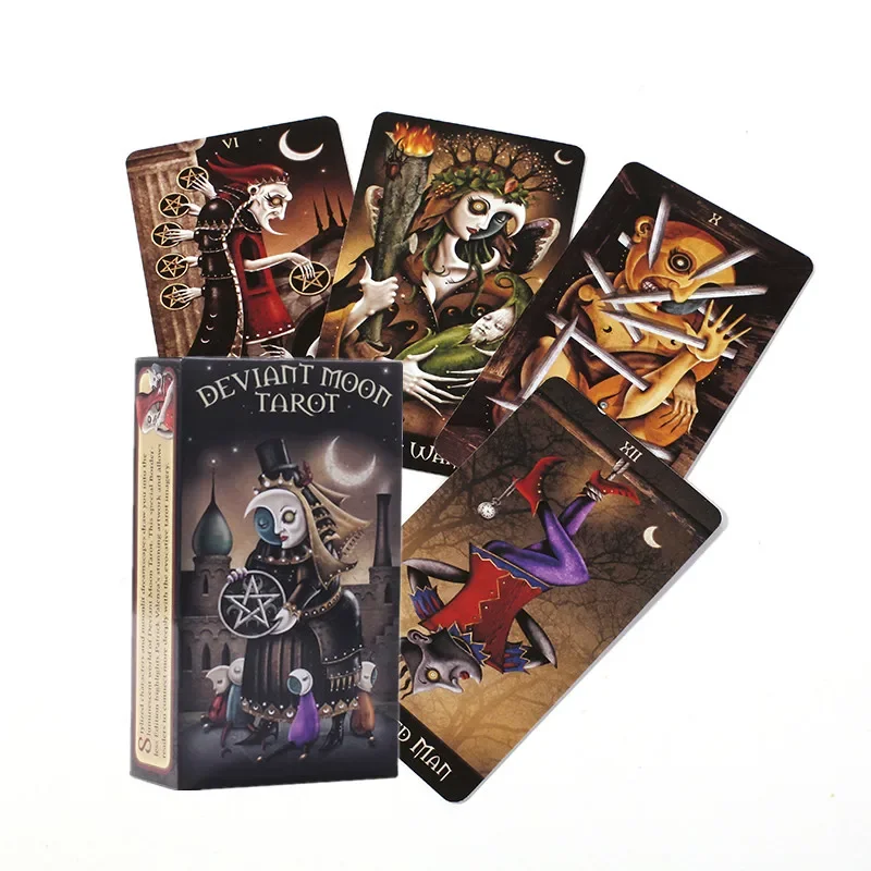 New English Board Game Deviant Moon Tarot Cards English Version For Family Party  Table Deck Games Entertainment Board games