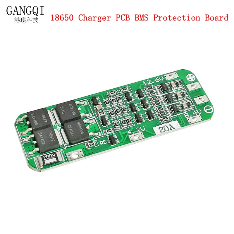 

5PCS 3S 20A Lithium Battery 18650 Charger PCB BMS Protection Board 18650 Li-ion Battery Cell Charging Module11.1V 12V 12.6V