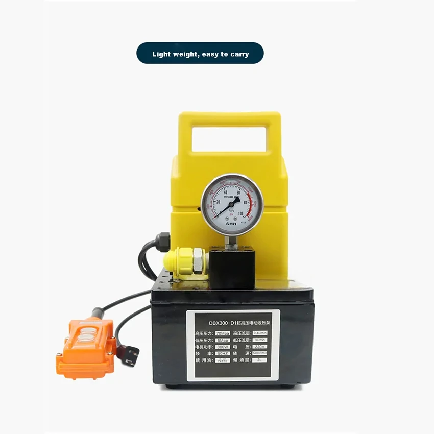 For DBX300-D1/DBX300-D2 Portable Hydraulic Press Small Electric Hydraulic Pump Station Mini Type Oil Press 1400r/ Min 300W 220V