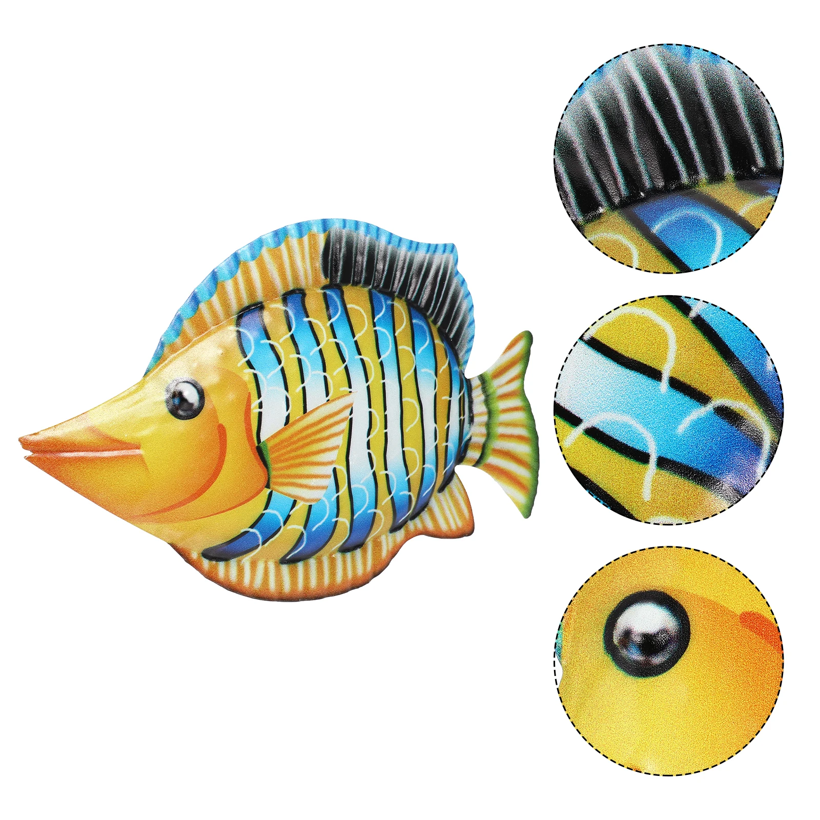 

Iron Ornament Wall Shape Pendant For Home Garden Door Hanging Lightweight Realistic Handicraft Hanging Wall Decor Fish Pendant