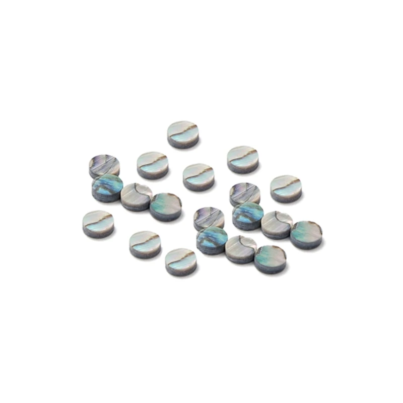 Abalone Inlay Dots Natural White Mother of Pearl Shell Inlay Dots for Ukulele Acoustic Guitar Fretboard Fingerboard