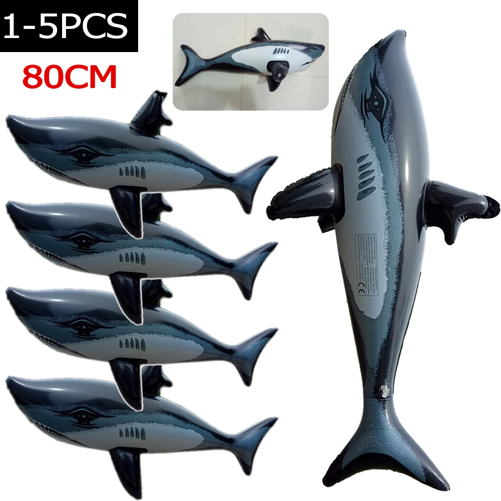 Надувная игрушка, поплавок в виде акулы для плавания, PVH, биомиметическое морское существо