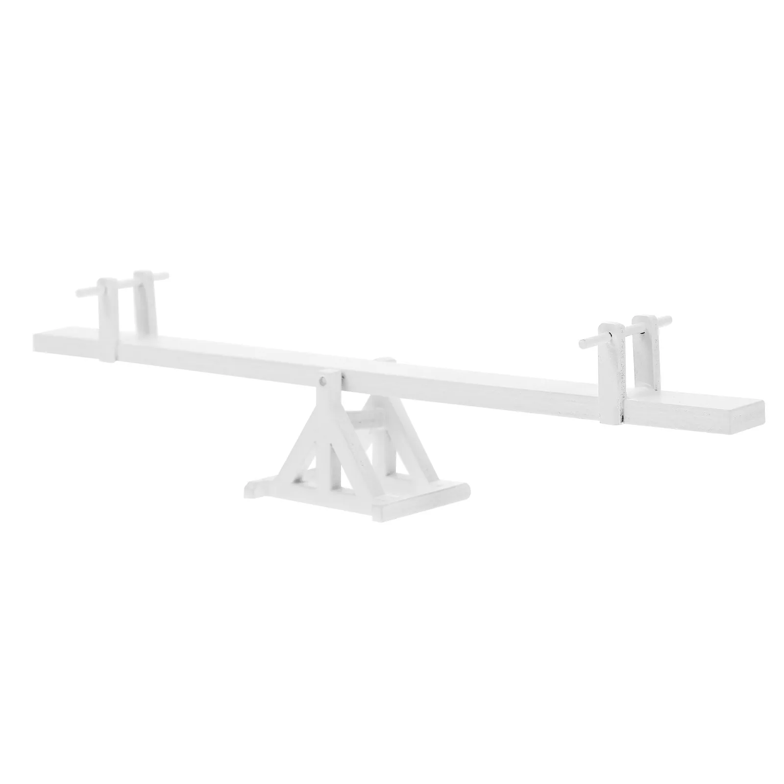 

Wooden Mini Balance Seesaw Teeterboard Home Decor Miniature House Furniture Realistic Decorative Tiny Seesaw Adornment
