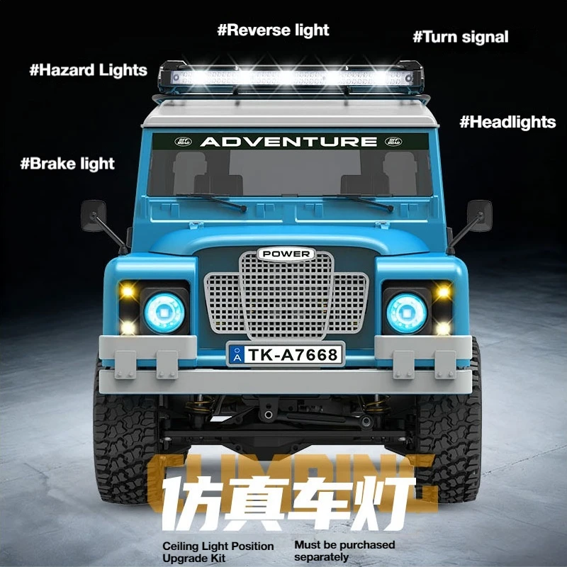 SGL'S New Land Rover Defender/Pickup 1/10 Electric Four-Wheel Drive Model Remote Control Climbing Vehicle Off-Road Vehicle RTR