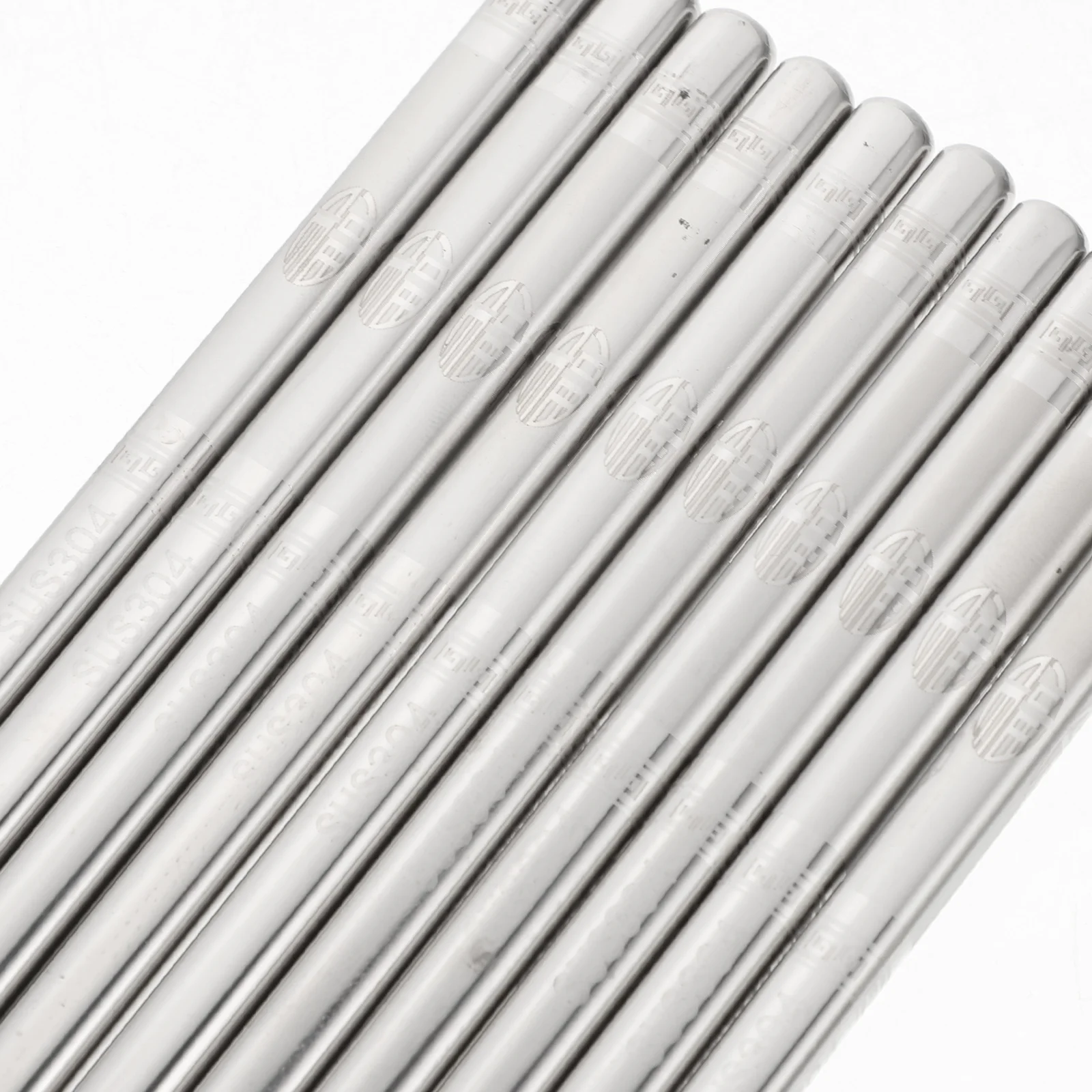 

5 Pairs Anti-slip Chopsticks Stainless Steel Utensils Finger Reusable for Adults Outdoor Beginners