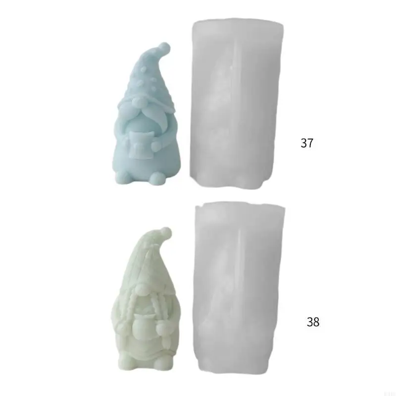 

R3MC Santa Silicone Molds Scented Resin Mold Home Decor Gypsum Holiday