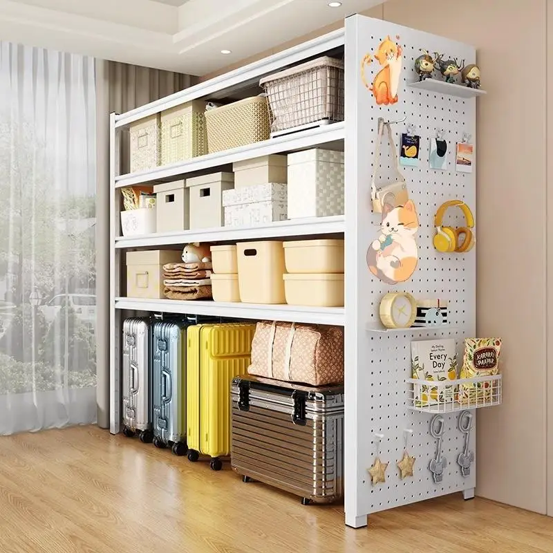 multi-layer-home-shelf-storage-rack-metal-ground-standing-balcony-miscellaneous-storage-luggage-organization-corner-steel-frame