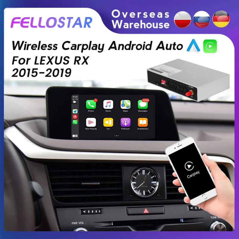 

Car Multimedia Decoder Box For Lexus RX 2015-2019 Support Mirror Link Wireless Apple CarPlay Android Auto Steering Wheel Control