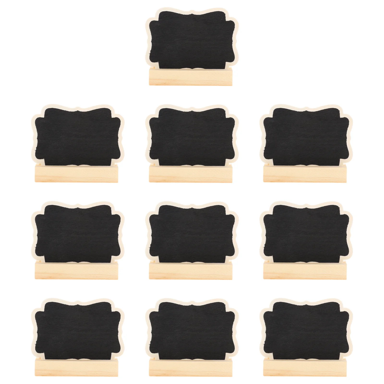 

10Pcs Mini Blackboard Wooden Frames Foldable Stands for Wedding Party Table Names Food Labels Reusable Home Artware