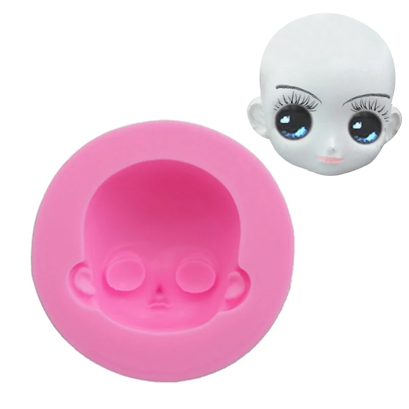 

6cm Cute 3D Face Silicon Cake Mold Cake Fondant Moulds Sugarcraft Decorations Pastry Baking Tools