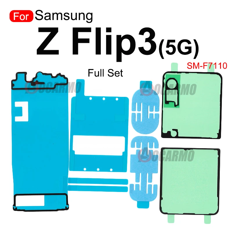 Back Waterproof Adhesive For Samsung Galaxy Z Flip3 5G SM-F7110 Rear Cover And Front LCD Screen Sticker Glue Replacement Parts