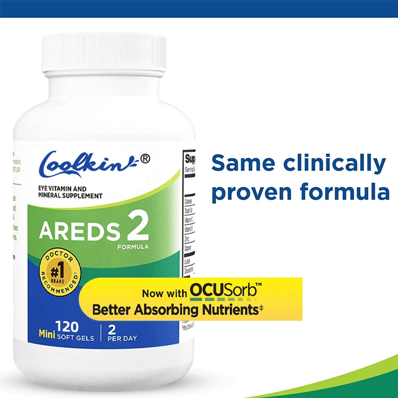 AREDS 2 Eye Vitamin and Mineral Supplement with Lutein, Vitamin C, Zeaxanthin, Zinc and Vitamin E To Protect Vision