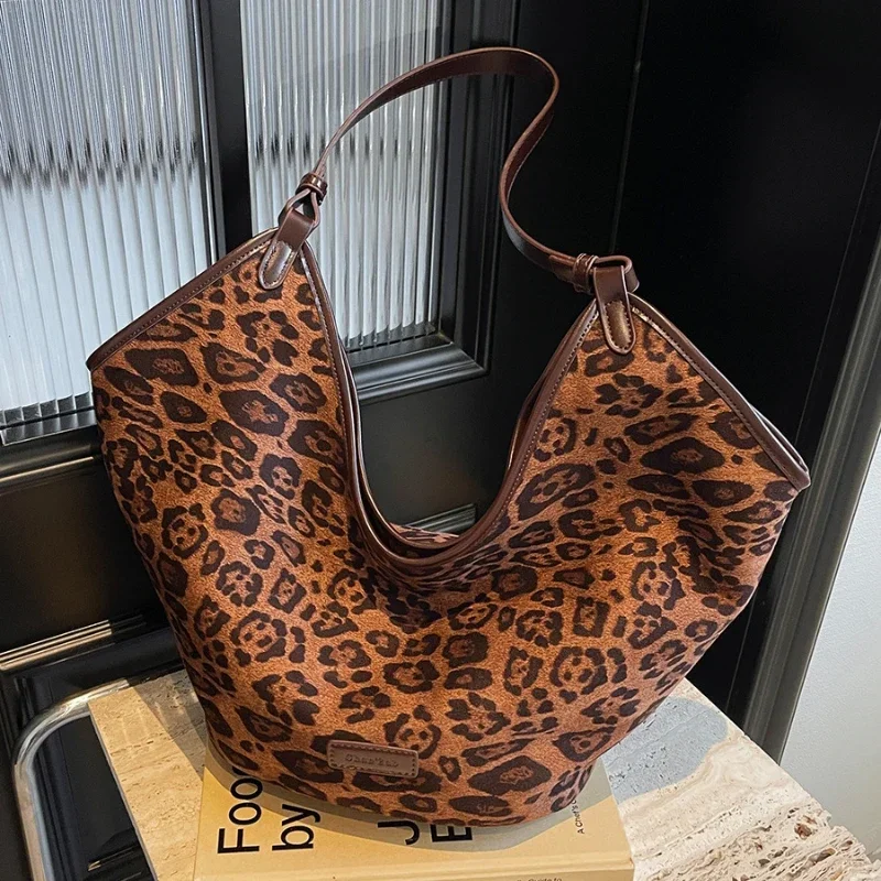 Leopard Print Bag Women Tote Bags Woman Bucket Bag Women Shoulder Bags Small Tote Bag for Women Shopping Bags Bolsos De Mujer