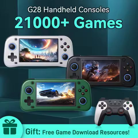 G28 Handheld Game Consoles Built-in 21000+ Games Emulator Gaming Consoles For PS1/PSP/GBA/GBC/CPS/MD/CPS1/SFC With EmuElec4.7 OS