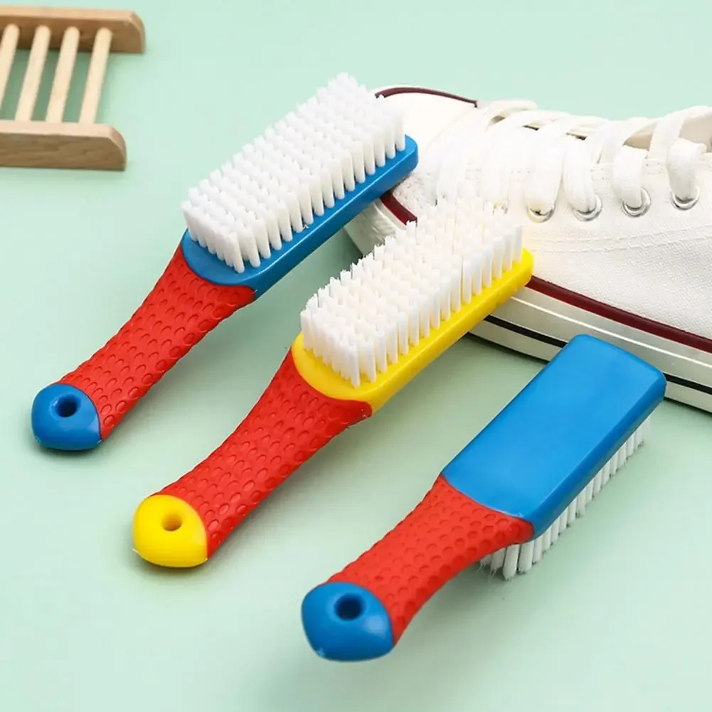 Long Handle Shoe Brush Bristles Cleaning Plastic Washing Board Brush Ergonomic Handgrip Cleaner Brush Household Tools