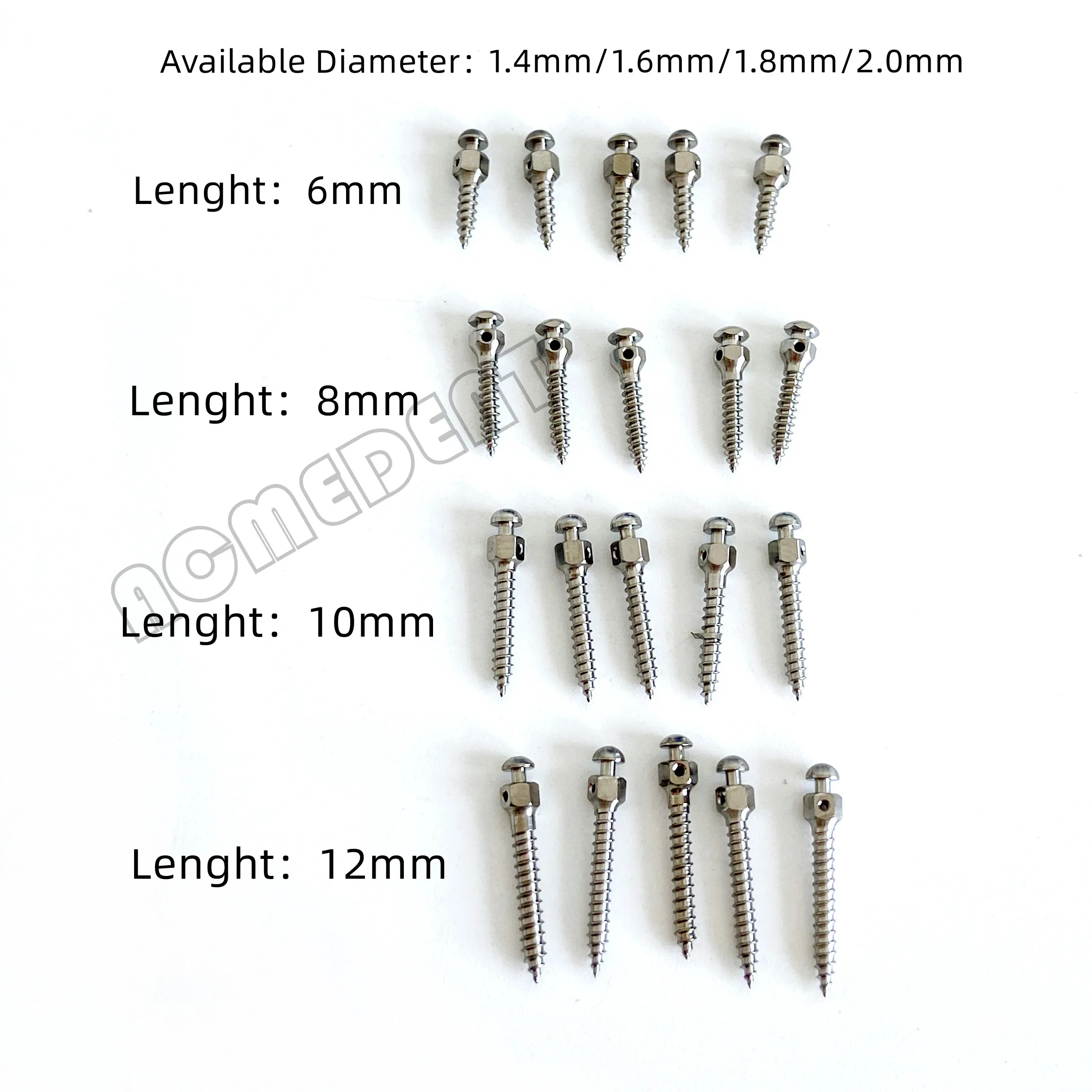 

5Pcs Dental Orthodontic Self Drilling Thread Titanium Screw 14 Size Micro Implant Mini Screws Orthodontic Tools