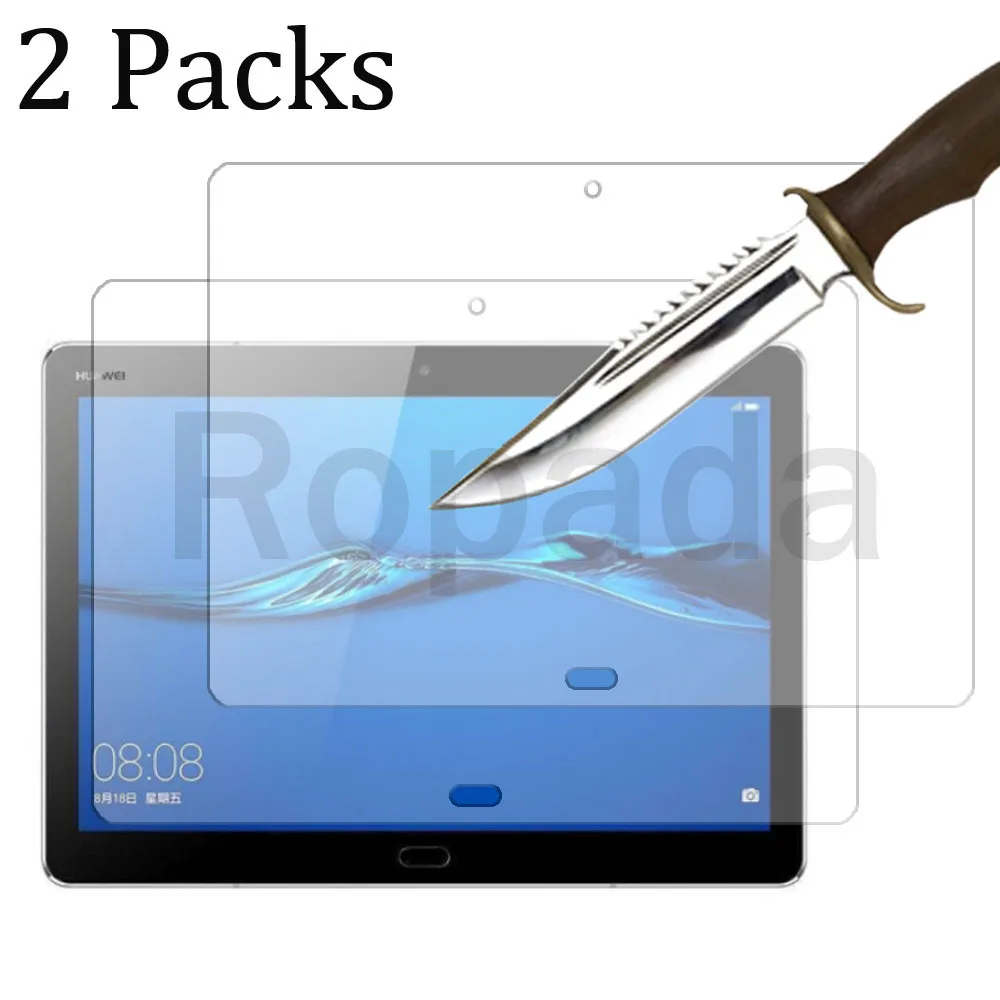 

2PCS Glass screen protector for Huawei MediaPad M3 lite 10.1 10.1‘’ tablet protective film HD Clear 9H hardness