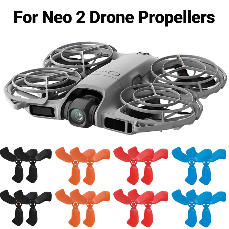 3 Blätter Propeller für DJI Neo 2 Bunte Paddel Quick Release Requisiten Paddel Geräuscharmer Propeller für DJI Neo 2 Drohnenzubehör