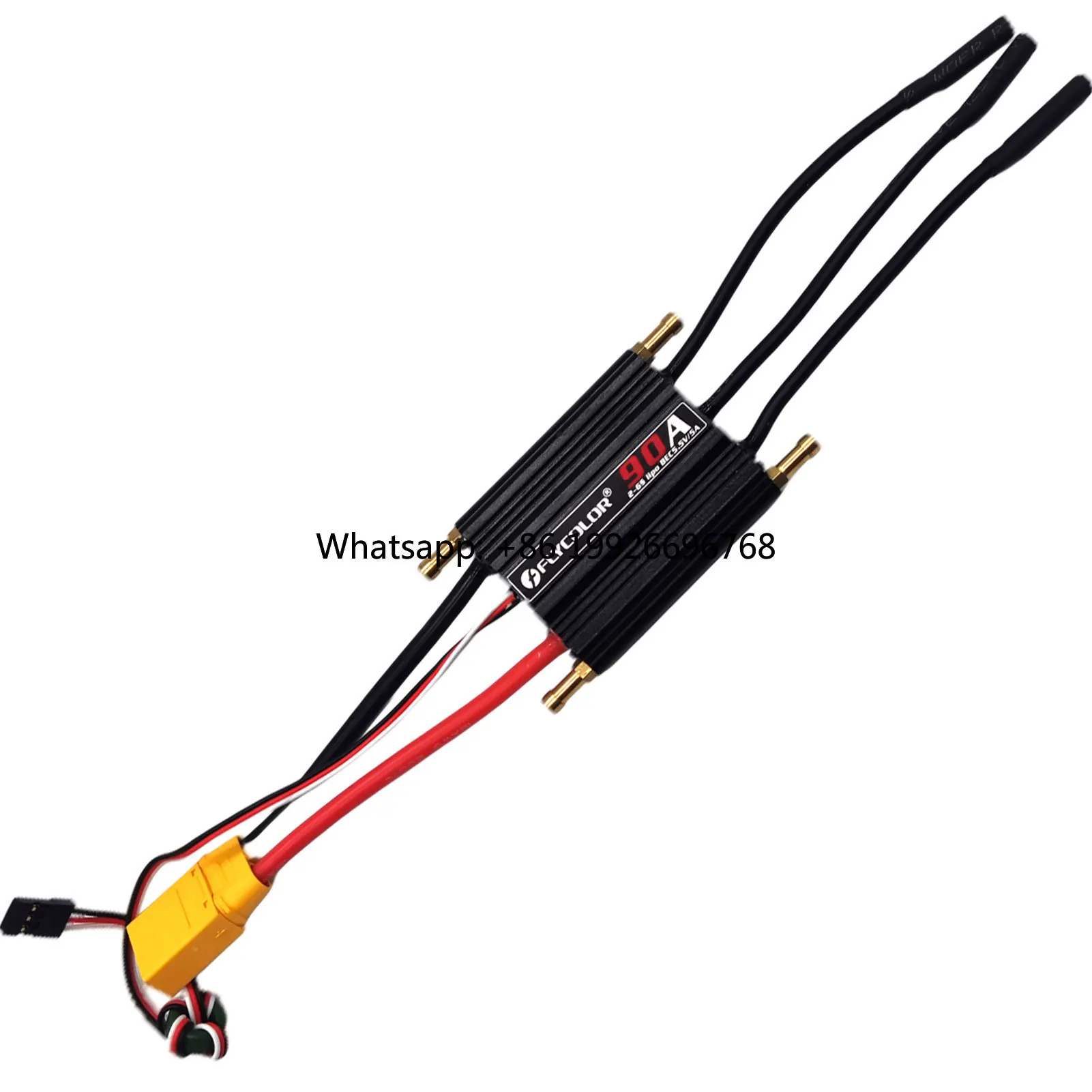 

Flycolor 90A Waterproof Brushless ESC Electronic Speed Controller 5.5V/5A BEC XT90 4.0mm Head Connector for Model Ship RC Boat f