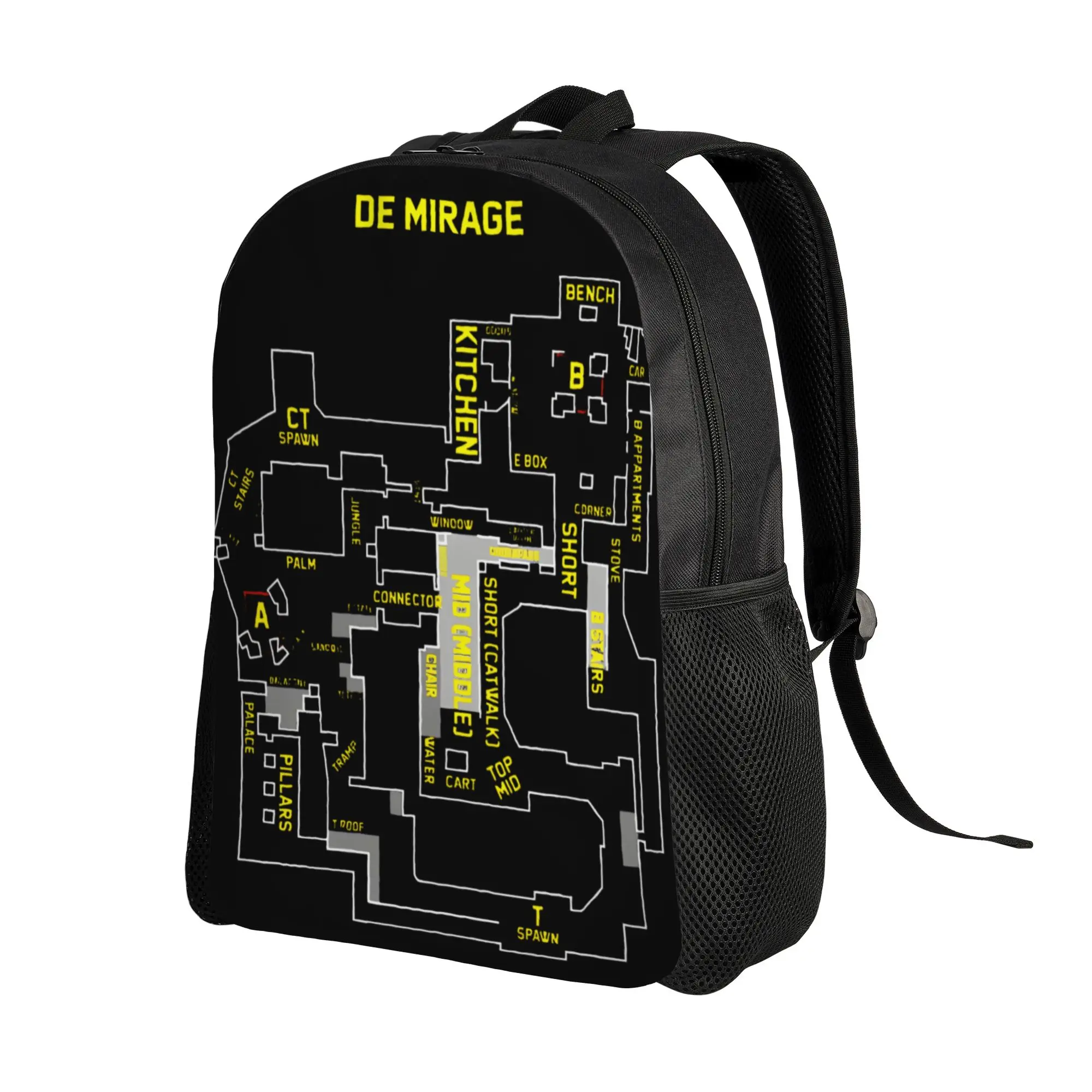 1Piece Backpack  Mirage Map New School Year Schoolbag Campus  CS-GO FPS Game Fans Birthday Gift New Term Starts
