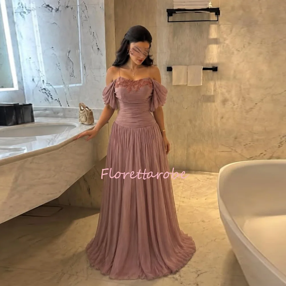 Formal Evening Dresses Elegant Sweetheart Prom Gowns Off The Shoulder Floor Length Party Attire Customized