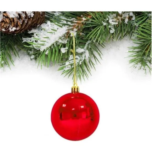 Happyland 6cm 24'lü Red Christmas Tree Cicitop Ornament