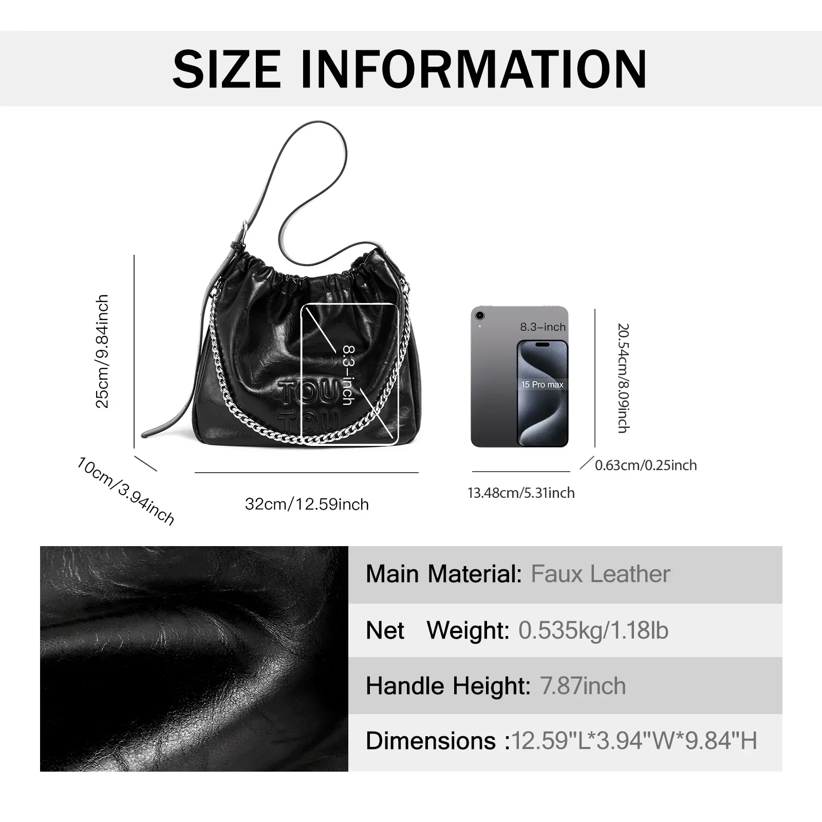 TOUTOU Large Capacity Tote Bag 2024 New Simple and Versatile Single Shoulder Crossbody Bag for Women Fashion Luxury Handbag