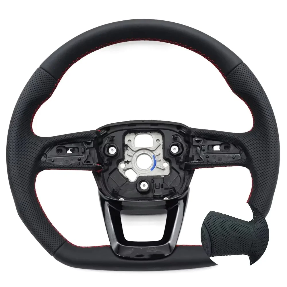 Perforated Leather Steering Wheel for Audi Q5 FY Q7 4M Q8 Multifunctional Steering Wheel image 3