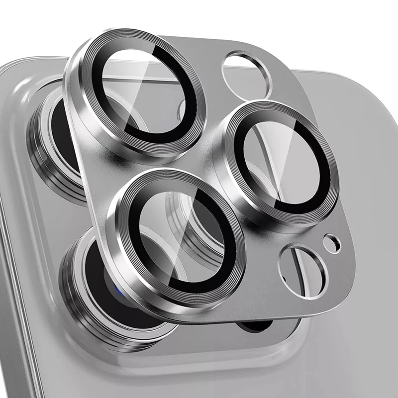 Metal Camera Lens Protective Film For iPhone 16 15 14 Pro Max 9H Camera Tempered Glass For iPhone 14 15 16 Plus Lens Protectors