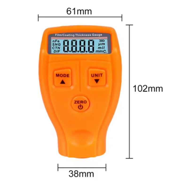 ABDJ-طلاء السيارات أداة قياس السمك السيارات فيلم طلاء سمك متر GM200 دليل الطلاء أداة طلاء اختبار الملحقات