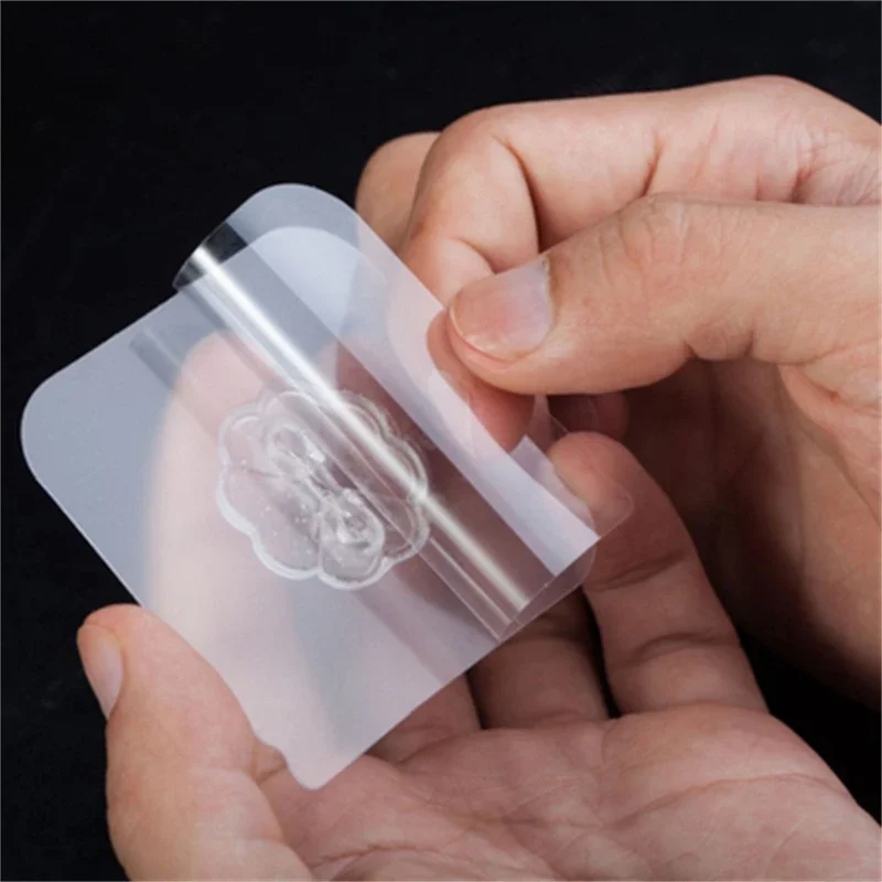 10/50/100pcs Strong Self Adhesive Hooks Key Storage Hanger Transparent Stainless Steel for Wall Door - view 5