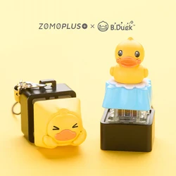 Keycap Random Style Cute Stereo Little Yellow Duck keycaps Personality Key Cap for Mechanical Keyboard Cherry MX Axis 3D Design