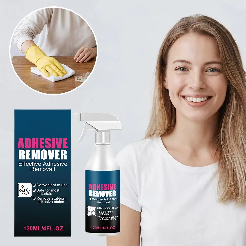 120ml Multi-Purpose Adhesive Remover, Sticker Residue &Tape Glue Remover Spray Multifunctional Degumming Cleaning Spray For Home