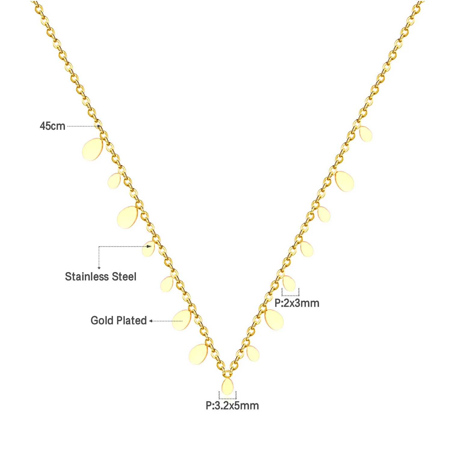 LUXUSTEEL Vintage Mini Runde Münze Charme Halsband Halskette Für Frauen Mädchen Vergoldet Silber Farbe Edelstahl Böhmen Schmuck