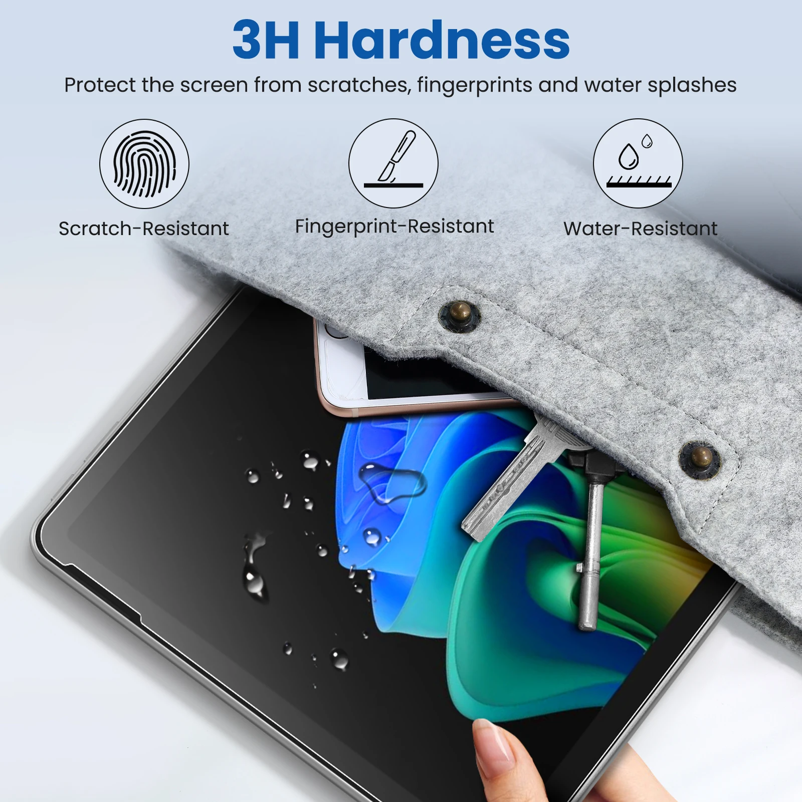 

2 упаковки бумажной защитной пленки для экрана Microsoft Surface Pro 12 дюймов 2025 с антибликовым покрытием и защитой от царапин, записываемая ПЭТ-пленка для Surface pro 12