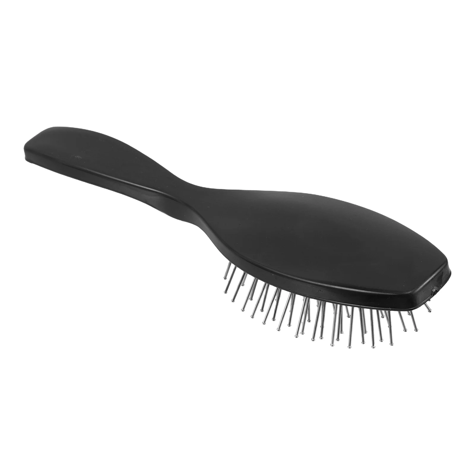 

Gentle Detangling Brush Steel Bristle Anti-Static Comb for Synthetic Hair Travel Size Styler for Curly Wavy Straight