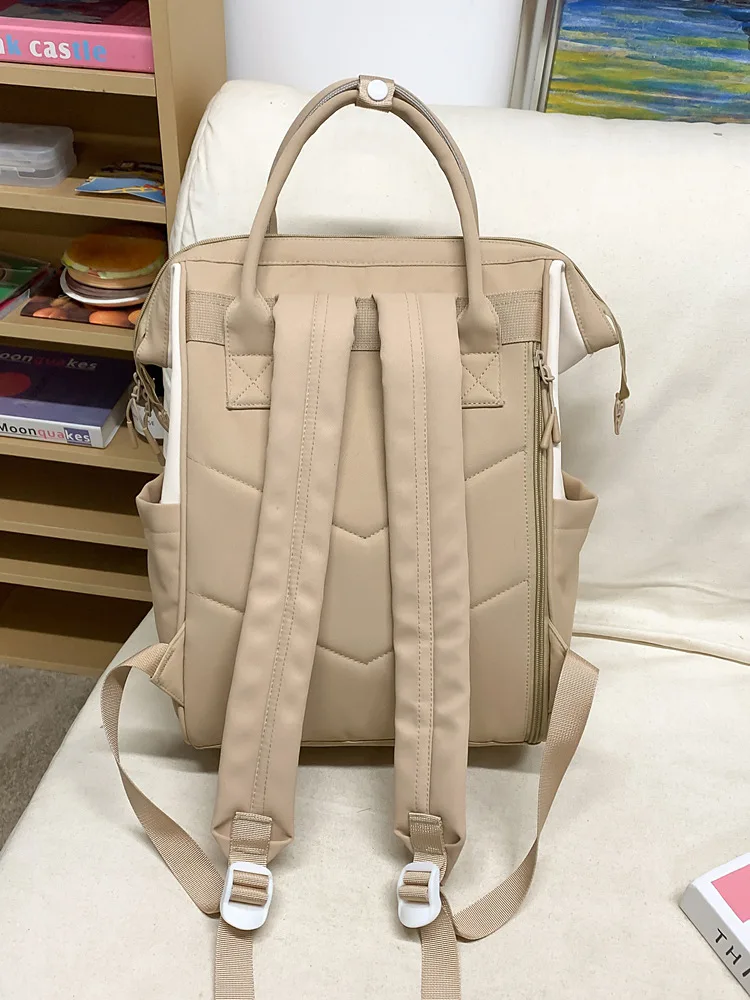 2025 バックパック女性キャンディーカラーのラップトップバックパックかわいいかわいい高校バッグ十代の少女日本旅行キャンプバックパック